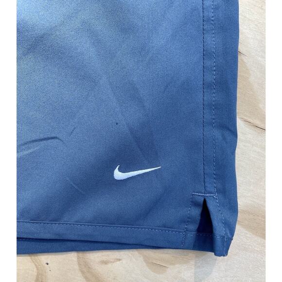 Nike Dri-Fit Logo Gym Tennis Workout Shorts Men's Drawstring‎ Blue Sz. XL - Picture 3 of 8